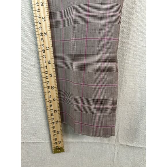 Brian Dales Mens Academia Hipster Plaid Tapered Slacks Size 34 X 34 Preppy Italy - Picture 5 of 9